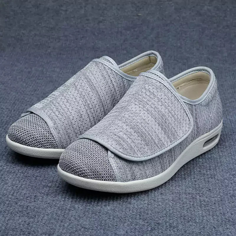 Damen orthopädische Klettverschluss-Schuhe, bequem, stilvoll, in verschiedenen Farben, ideal für täglichen Komfort.