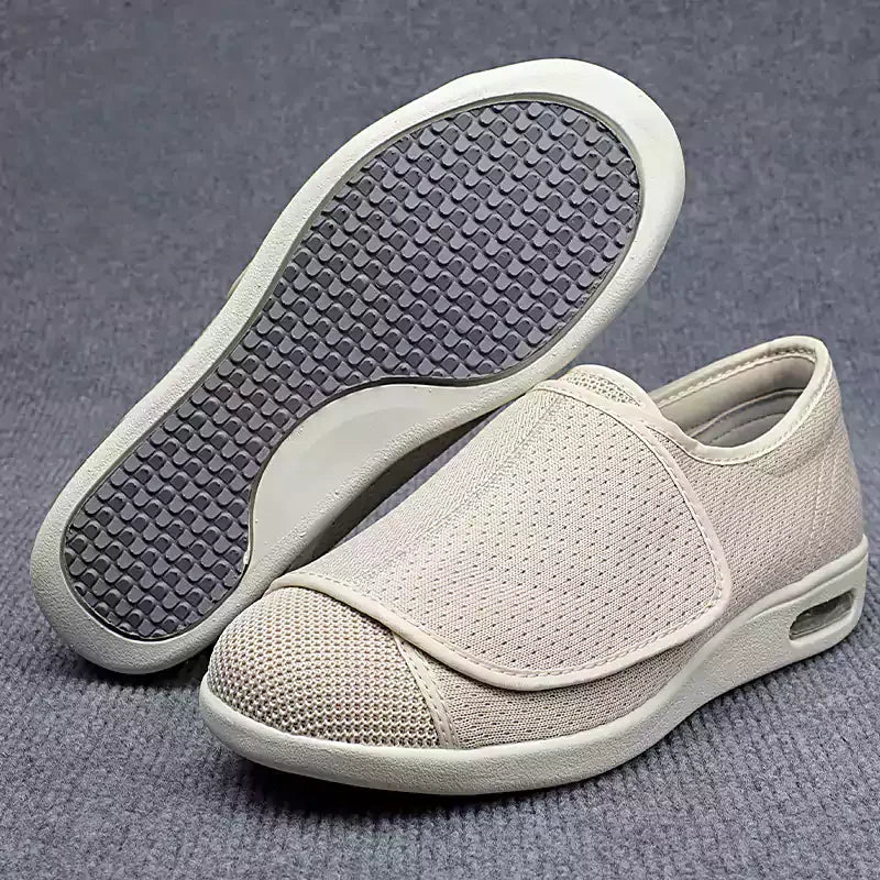 Damen orthopädische Klettverschluss-Schuhe, bequem, stilvoll, in verschiedenen Farben, ideal für täglichen Komfort.
