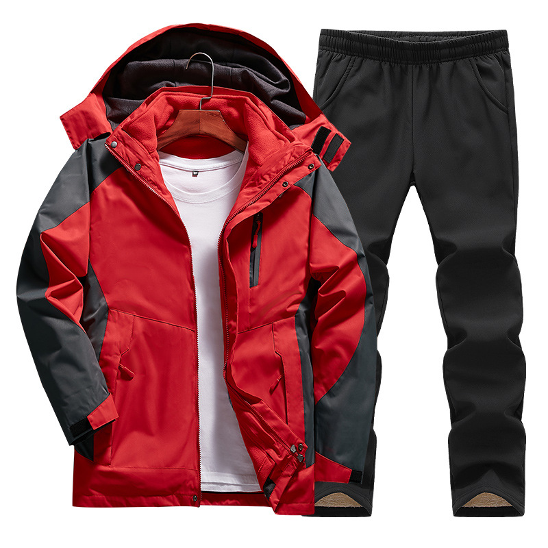 "Damen Outdoor 3-in-1 Set: Abnehmbare Fleecejacke, wasserdicht, vielseitig, ideal für Outdoor-Abenteuer und Wetterschutz."