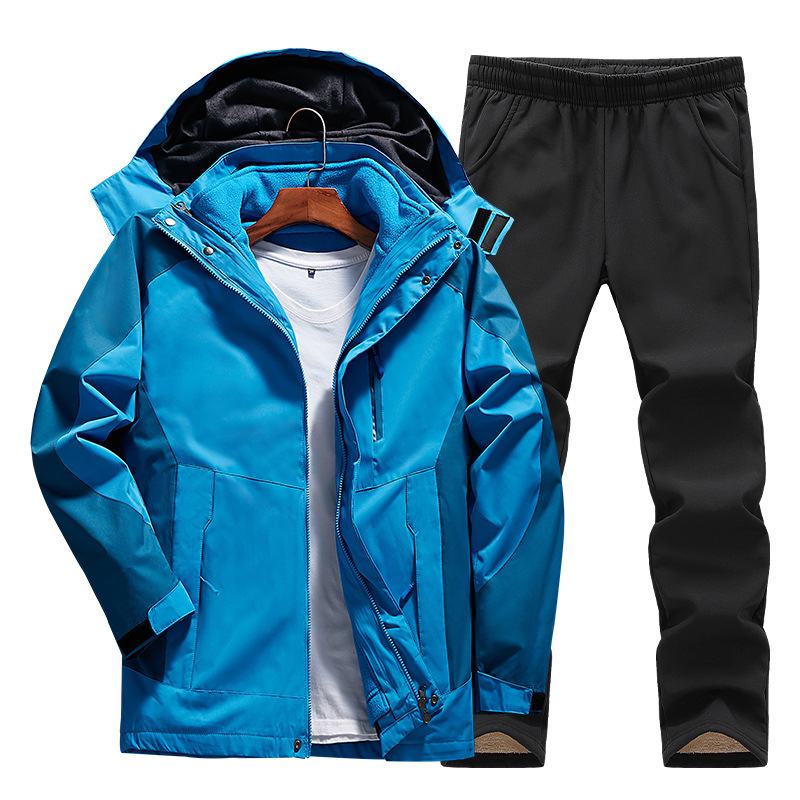 "Damen Outdoor 3-in-1 Set: Abnehmbare Fleecejacke, wasserdicht, vielseitig, ideal für Outdoor-Abenteuer und Wetterschutz."