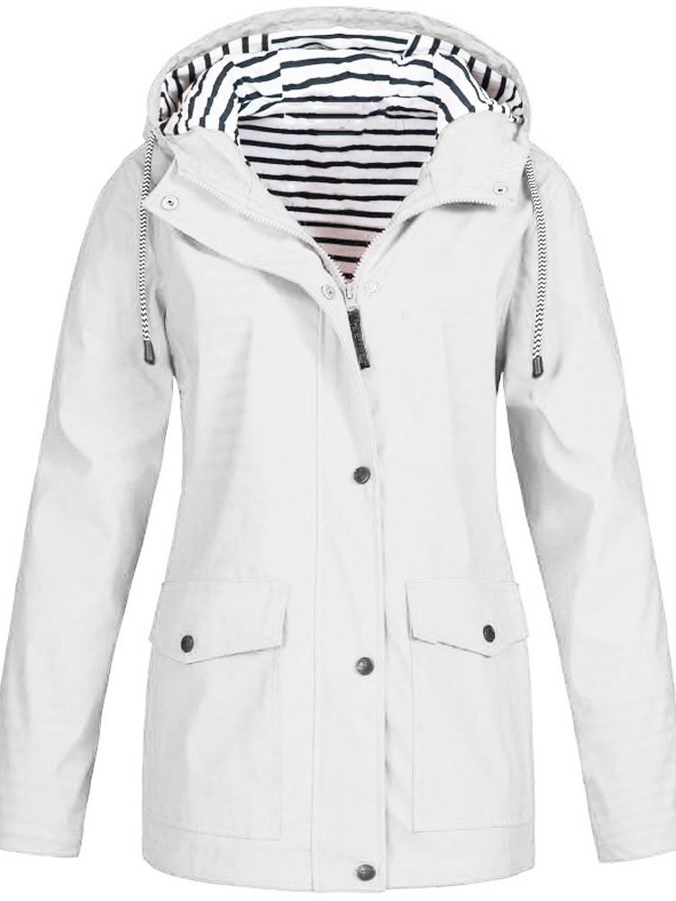 Stylische Damen Übergangsjacke für Frühling & Herbst, atmungsaktiv, wasserdicht und winddicht für aktive Frauen.