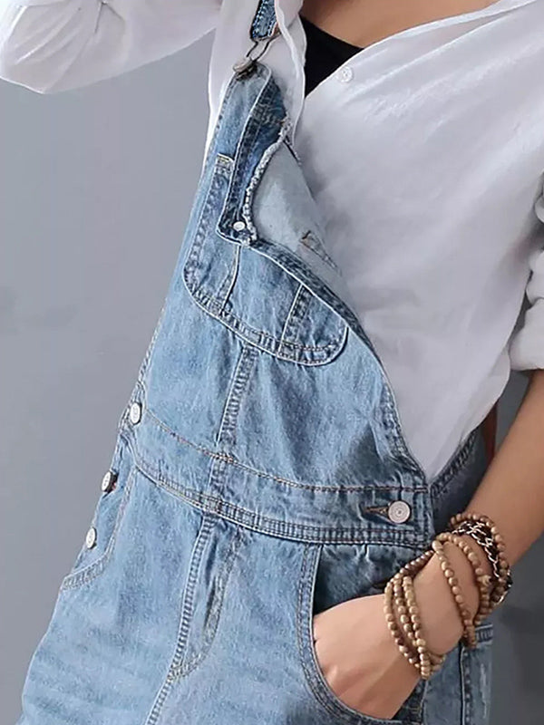 Bequemes Damen Overallkleid, locker fallend, mit Rückenschlitz, perfekt für Frühling & Sommer.
