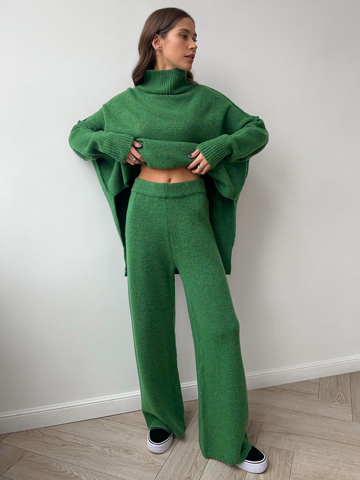 Beiges Damen Oversize Zweiteiler Set für Frühling, bequem & modisch für lässige Freizeit.
