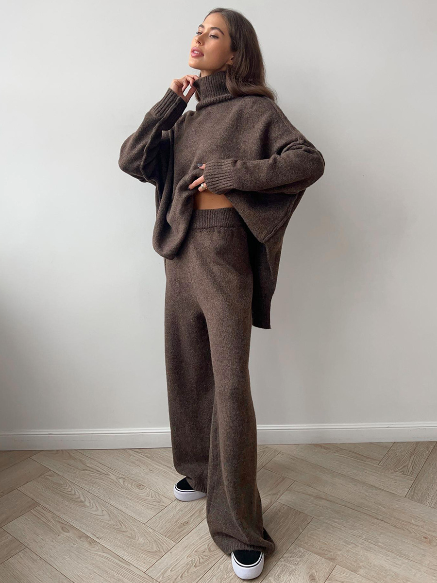 Modernes Oversize Damen Set, beige Frühlings-Zweiteiler für bequeme Freizeit-Looks.