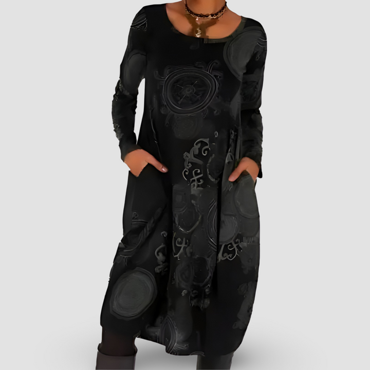 Modisches Damen Print-Kleid, locker geschnitten für maximalen Komfort. Ein elegantes Freizeitkleid für jeden Anlass.