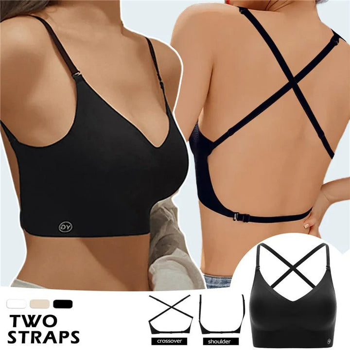 Eleganter Push-up-BH für rückenfreie Outfits, bietet optimalen Halt und eine schöne Silhouette.