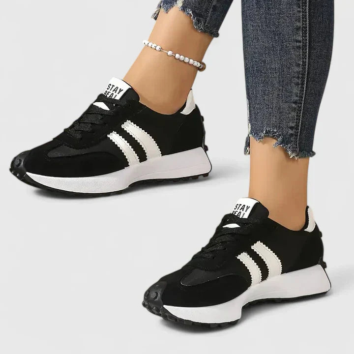 Damen Retro Schnür-Sneaker für Frühling & Sommer, bequem und stilvoll für den Alltag.