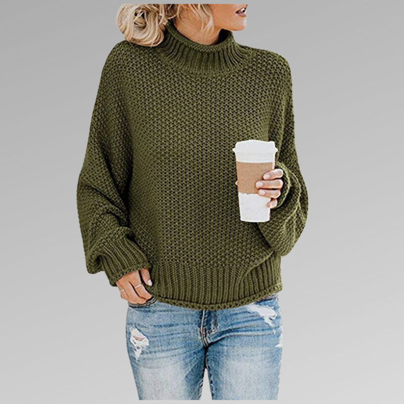 Stylischer Damen Strickpullover, Rundhals, ideal für kalte Herbsttage.