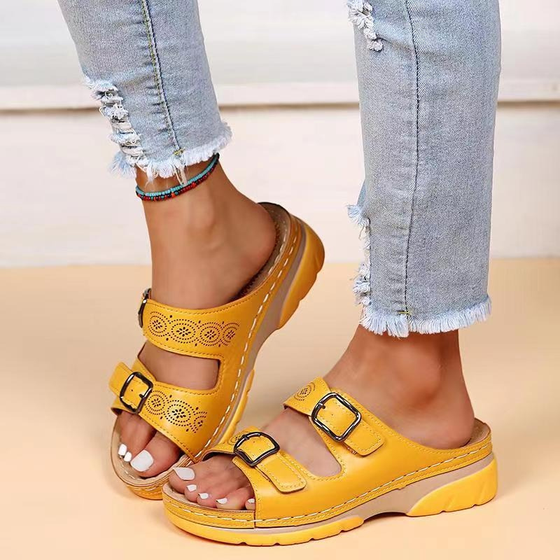 Ganztägiger Komfort: Damen Sandalen mit weichem Fußbett. Leichte, gepolsterte Schuhe für gesunde und entspannte Füße.