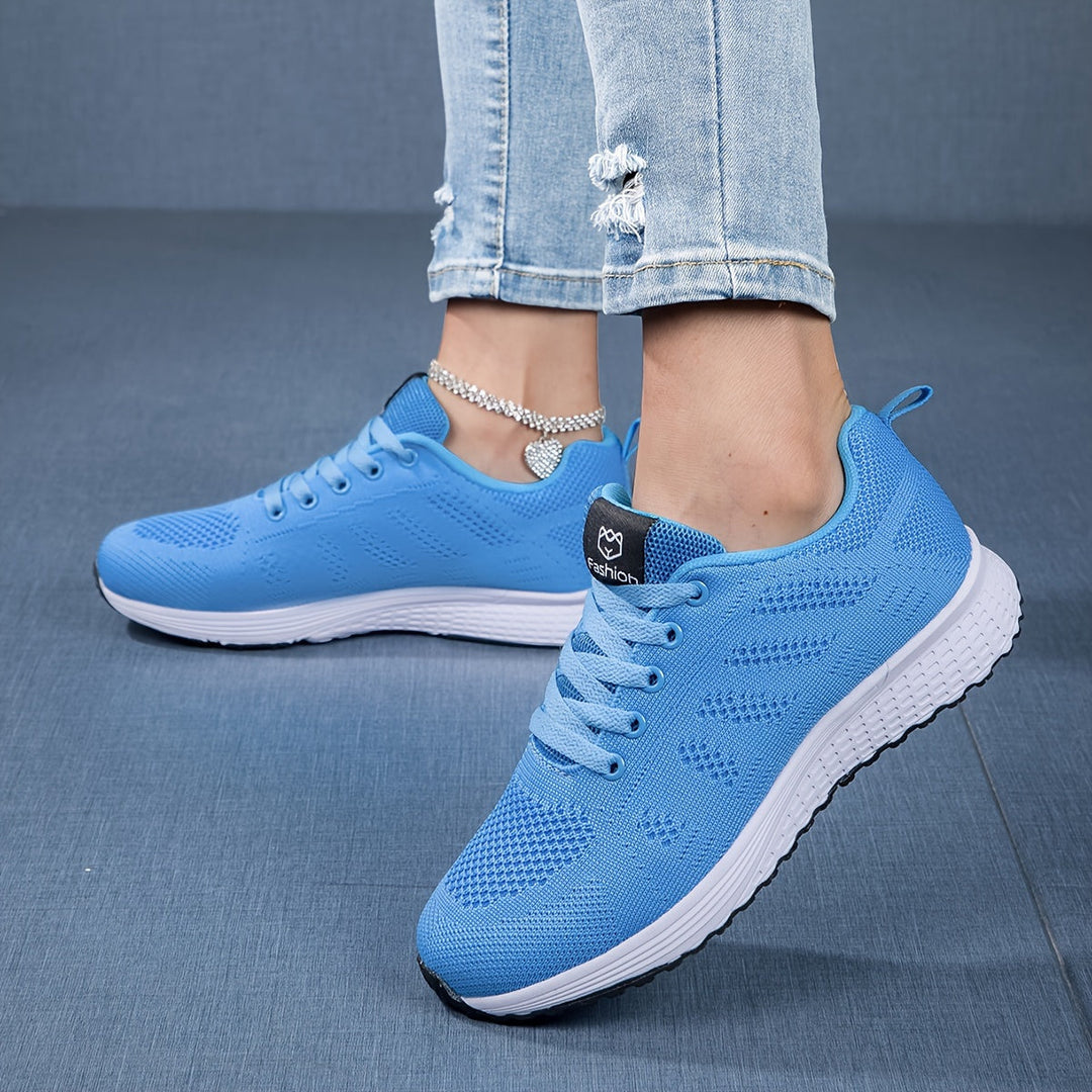 Damen Sneaker, leicht & atmungsaktiv, gepolsterte Sohle für Komfort & Flexibilität, ideal für Alltag & Freizeit.