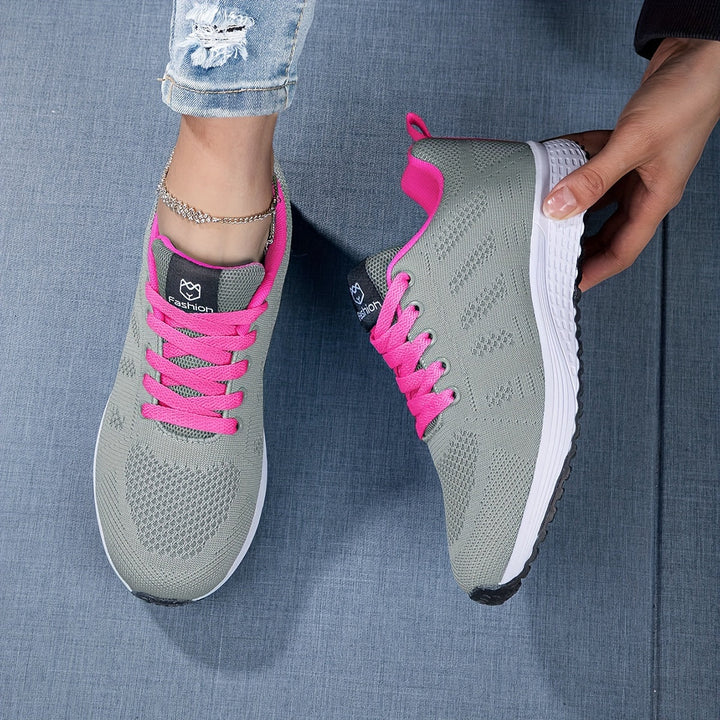 Ultaleichte Damen Sneaker, atmungsaktiv & superbequem, mit dämpfender Sohle für ermüdungsfreies Gehen.