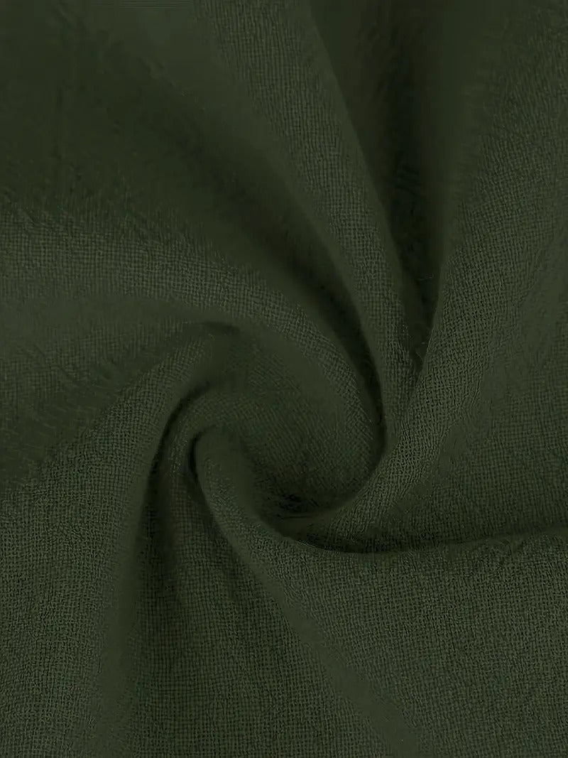 Bequemes Kurzarm-Midikleid für Damen mit praktischen Taschen, vielseitig tragbar.