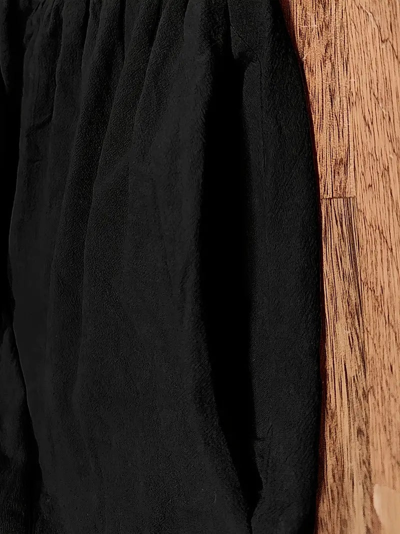 Modisches Freizeit-Midikleid Damen mit nützlichen Taschen für Frühling und Sommer.