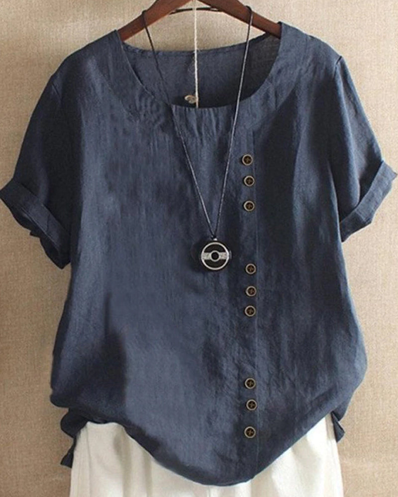 Leichte, luftige Damen Sommerbluse, elegant & bequem für warme Tage.