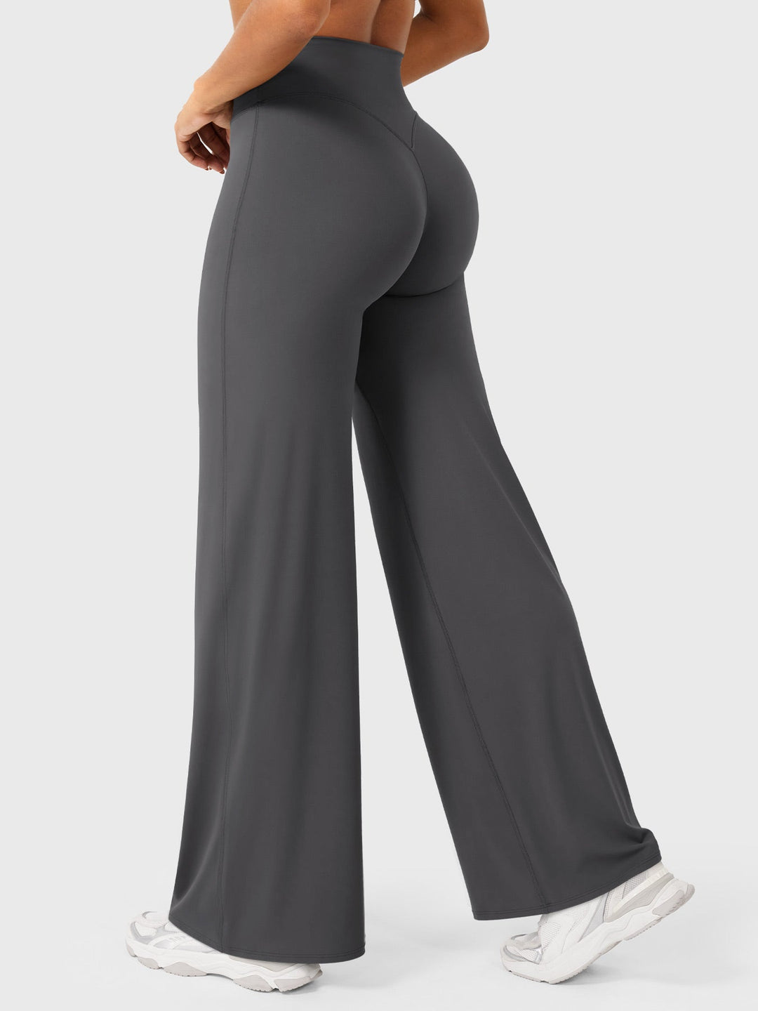 Stilvolle Marlenehose Franziska für Damen, weites Bein, hoher Bund, ideal für Büro & Freizeit.