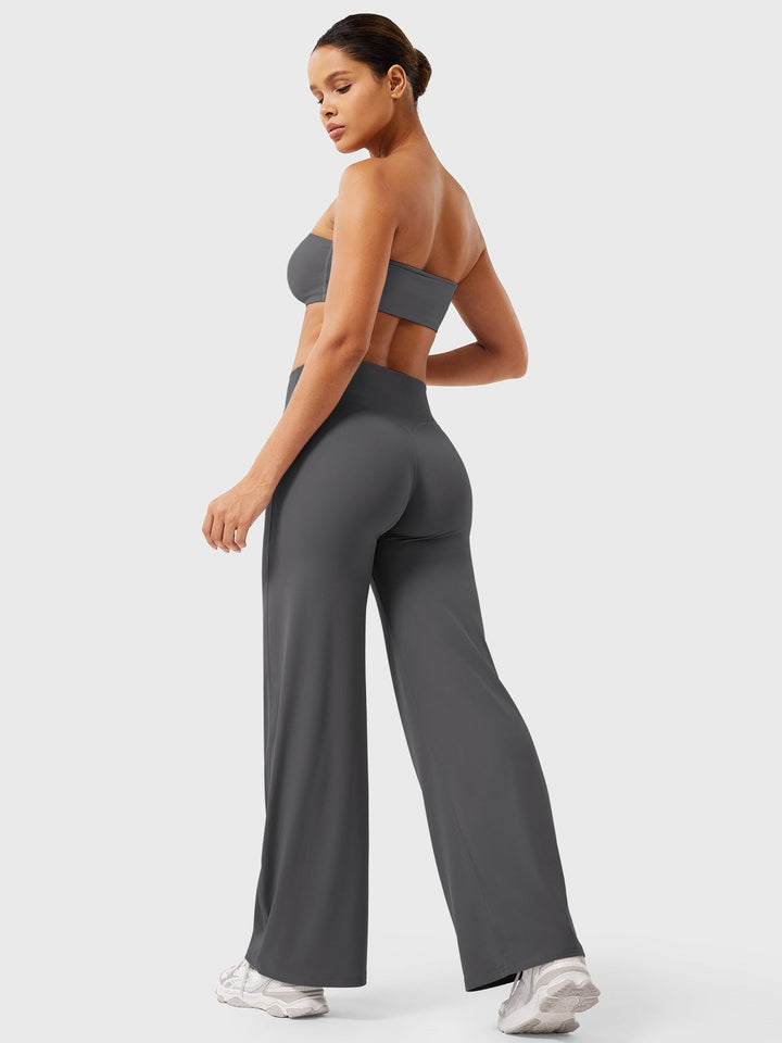 Bequeme & stilvolle Sommerhose Franziska, weites Bein, hoher Bund, für jede Gelegenheit.