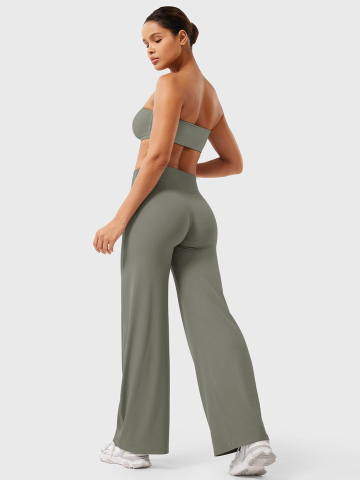 Franziska Damen Sommerhose: Hoher Bund, weites Bein, lässig elegant und sehr bequem.