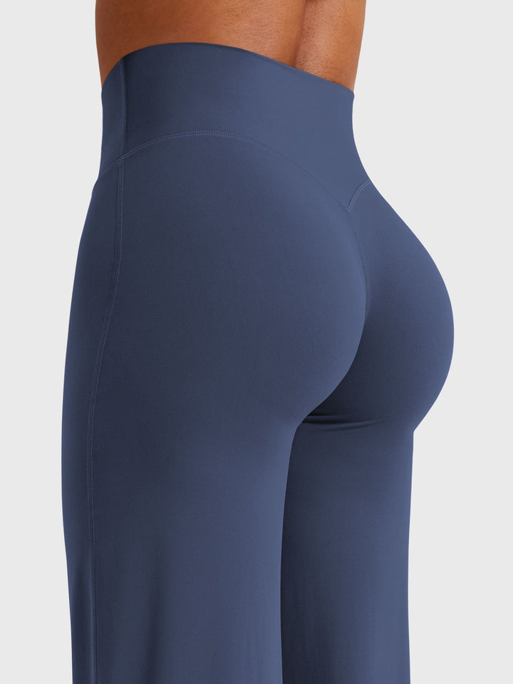 Elegante Damen Freizeithose Franziska, hoher Bund, weites Bein, für den Büro- und Freizeitlook.