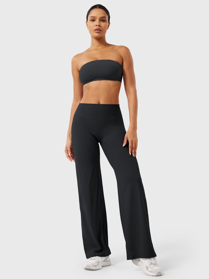 Trendige Sommerhose Franziska für Damen: Weites Bein, hoher Bund, für einen modernen Look.