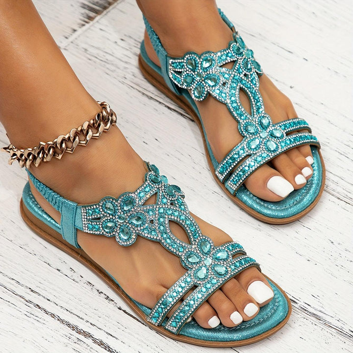 Modische Damen Slip-On Sandalen, elastisch und leicht, perfekt für sommerliche Outfits und den Alltag.