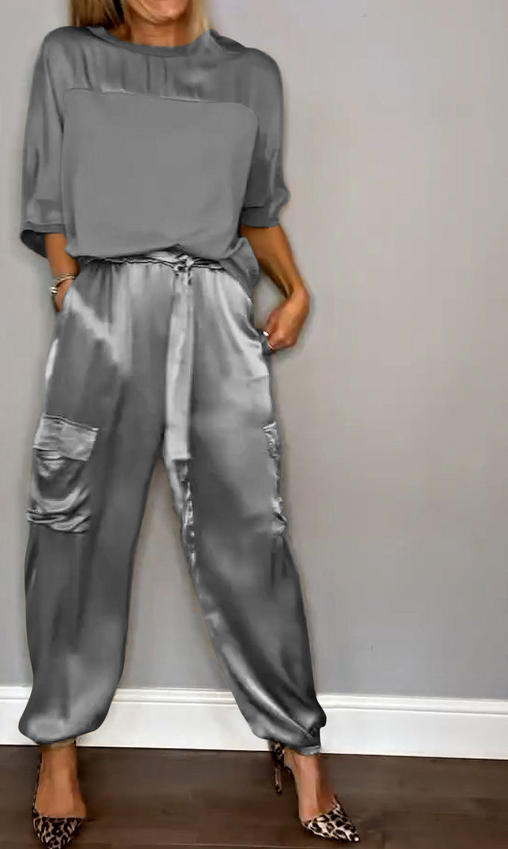 Damenmode Zweiteiler: Trendiges Kamila Set für einen entspannten und eleganten Strandlook.