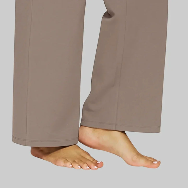 Komfortable Damenhose Stretch mit hoher Taille, Seitentaschen, ideal für jede Jahreszeit.