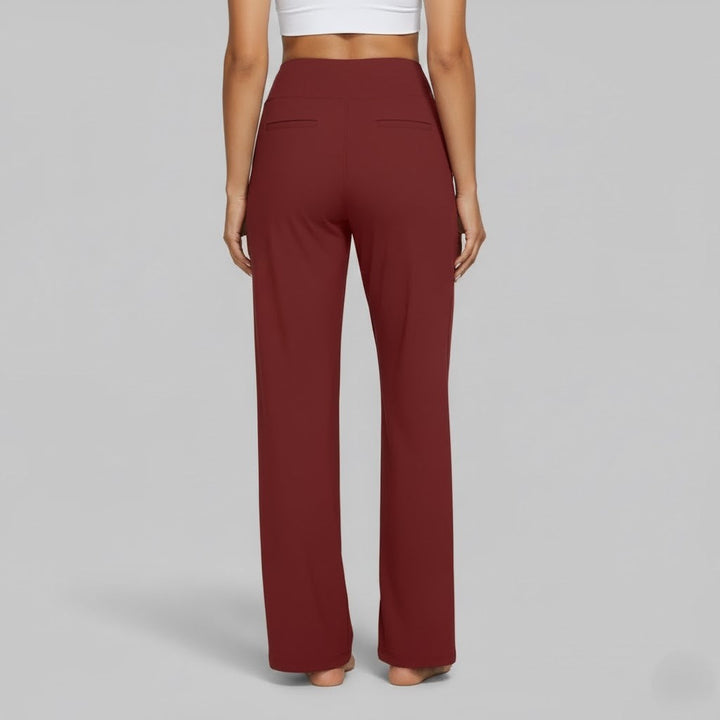 Komfortable Damenhose, Stretch-Stoff, weiter Schnitt. Vielseitige Freizeithose.