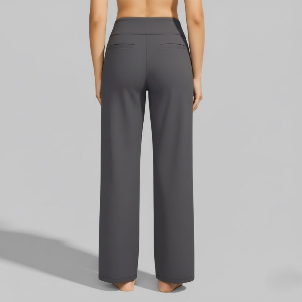 Freizeithose Damen: Stretch, weites Bein. Komfortable Damenfashion für Frühling.