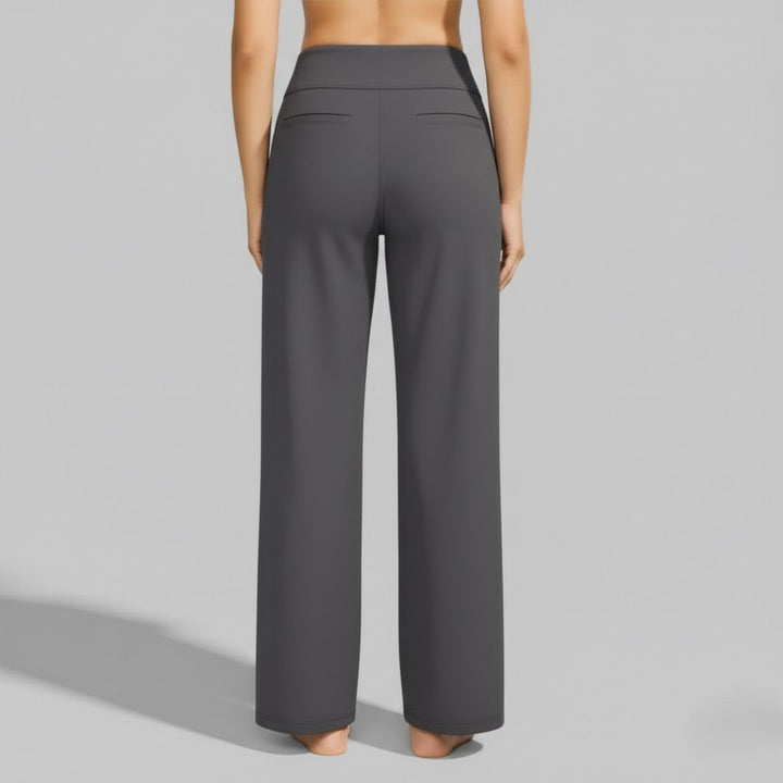 Freizeithose Damen: Stretch, weites Bein. Komfortable Damenfashion für Frühling.