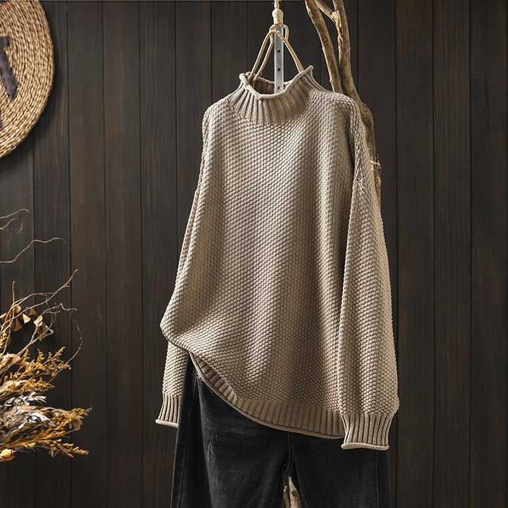 Eleganter Damen Basic Strickpullover, perfekt für stilvolle Alltags-Looks und wohlige Wärme.