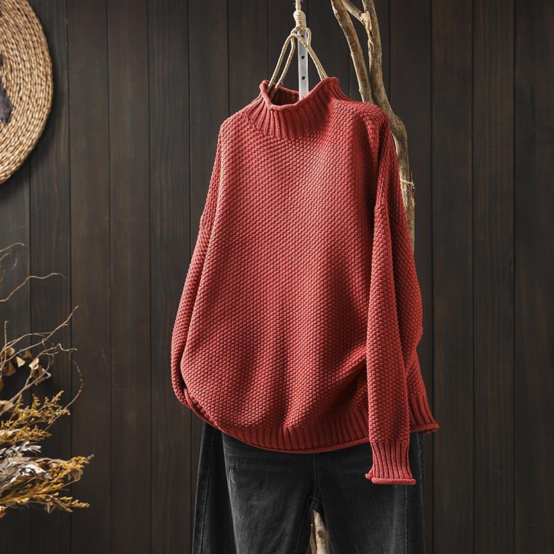 Modischer Langarm Strickpullover für Damen, weich und warm, optimal für Freizeit & Winter.