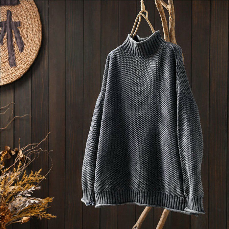 Weicher Damen Strickpullover, lange Ärmel, bietet Wärme & Stil für entspannte Freizeit.