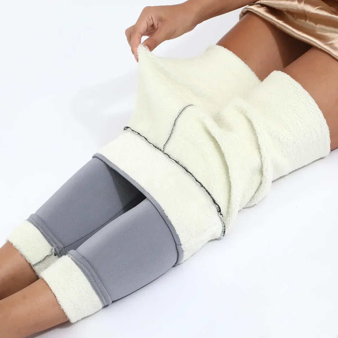 Warme Thermo Hose für Damen, perfekte Winterbekleidung mit hohem Bund.