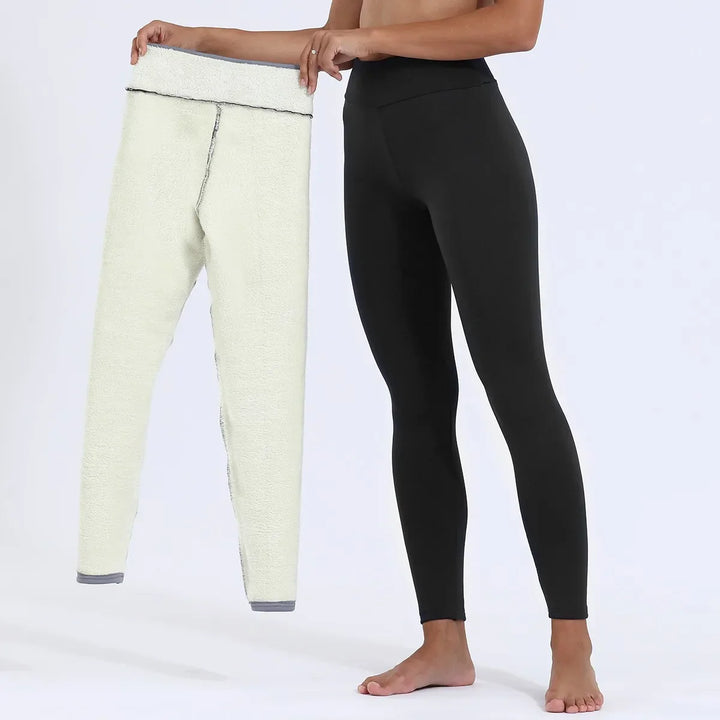 Elegante Damen Thermoleggings, nahtlos und modisch, super bequem für kalte Tage.