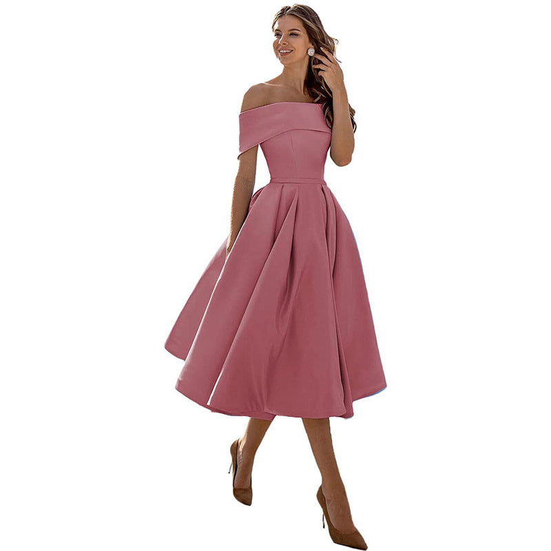 Damen trägerloses Partykleid, elegant & bequem, perfekt für festliche Anlässe.