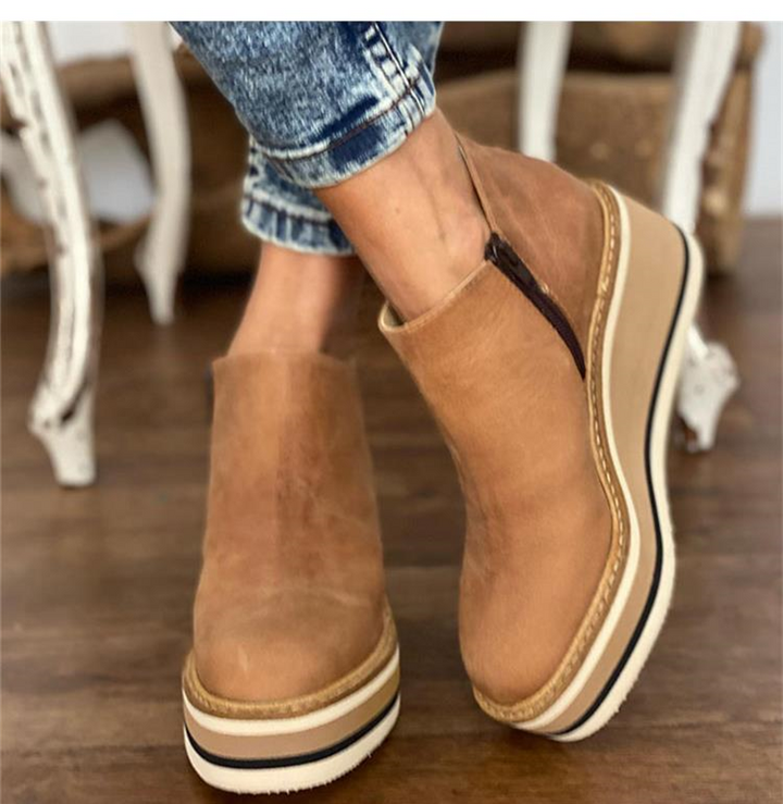 Damen Urban Booties, stilvolle und bequeme Stiefeletten für den Alltag, schwarzes Leder.