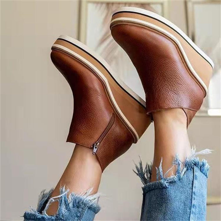 Perfekte Damen Urban Booties für Herbst und Winter, warme und bequeme Alltagsschuhe mit guter Traktion.
