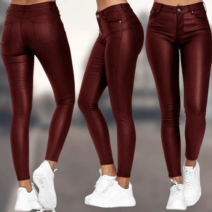 Klassische Damen Viola Slim-Fit-Hose, vielseitig kombinierbar für elegante & lässige Looks.