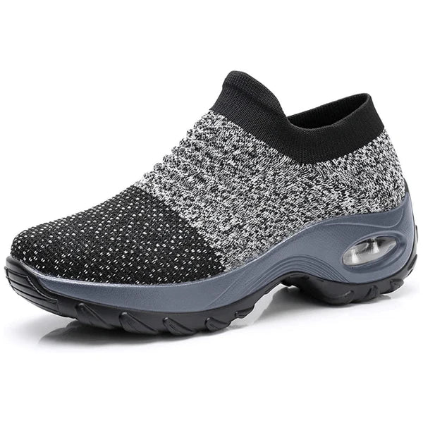 Bequeme Slip-on Damen Sneaker für Walking & Freizeit; leichte Alltagsschuhe mit guter Fußunterstützung.