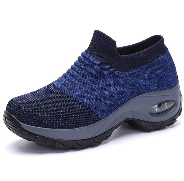 Bequeme Damen Slip-on Sneaker, leichte Walking-Schuhe mit flexibler Sohle für Alltag & Freizeit.