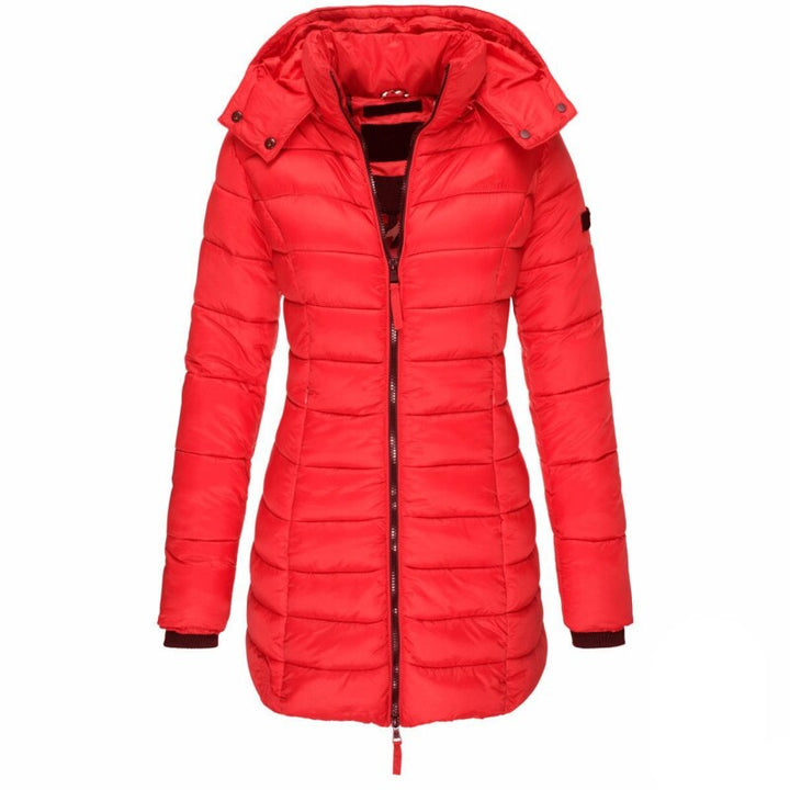Warme Damen Winterjacke mit Kapuze, leicht & komfortabel. Die stylische Frauenjacke für kalte Tage.