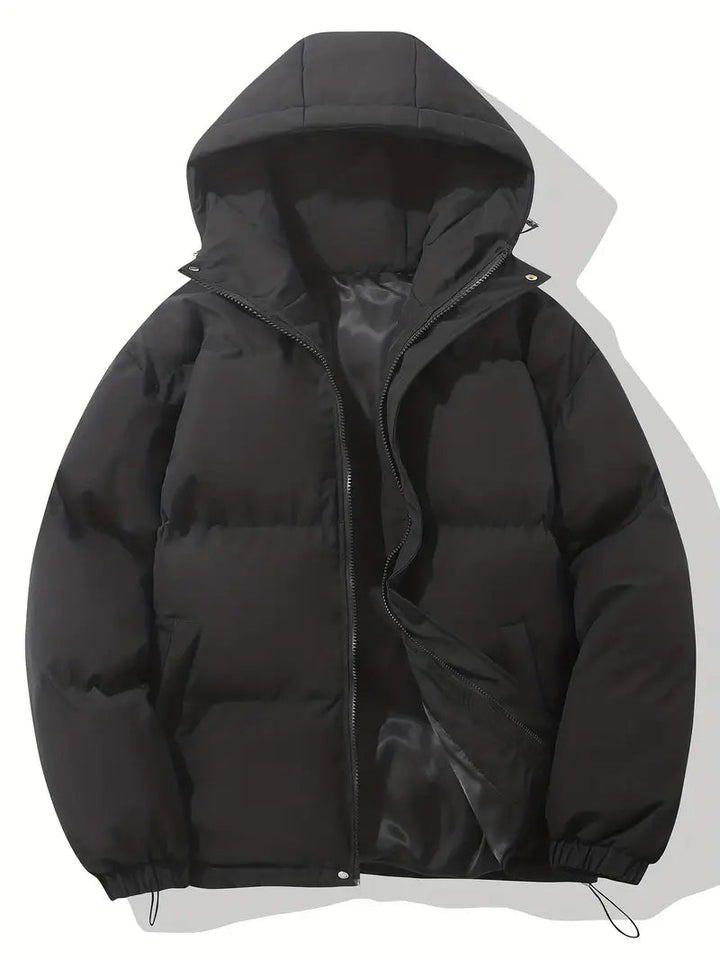 Elegante Damen Kapuzenjacke, warm und klassisch, perfekt für einen stilvollen Winter-Look.