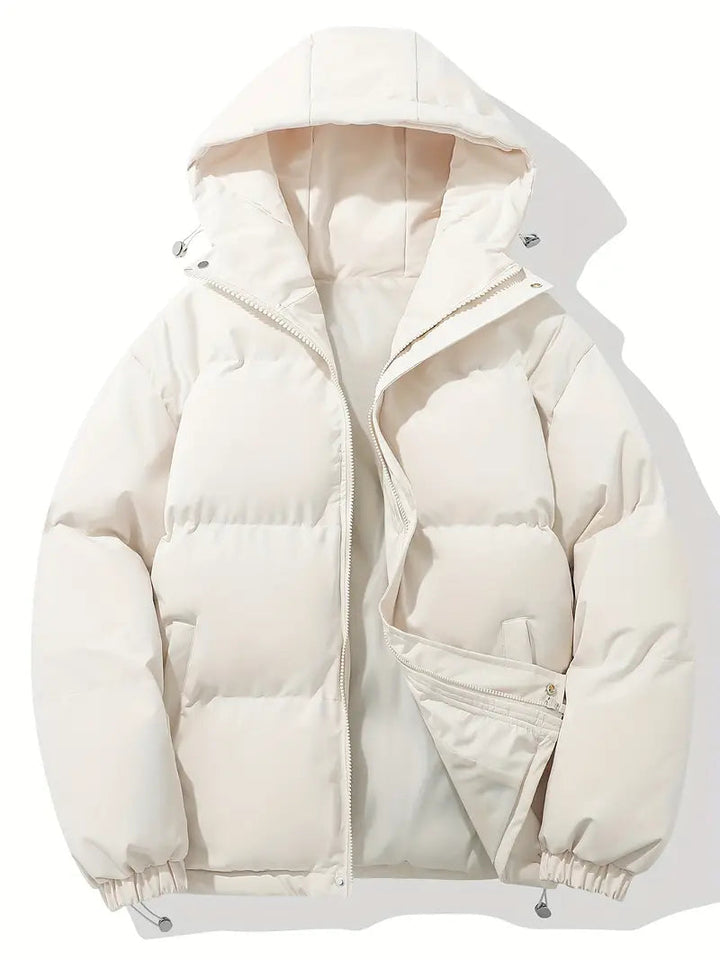 Komfortable Damen Winterjacke mit Kapuze, hält warm und bietet maximale Bewegungsfreiheit.
