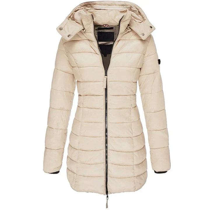 Gesteppte Damen Winterjacke, wasserabweisend, mit weicher Füllung für maximalen Tragekomfort im Winter.