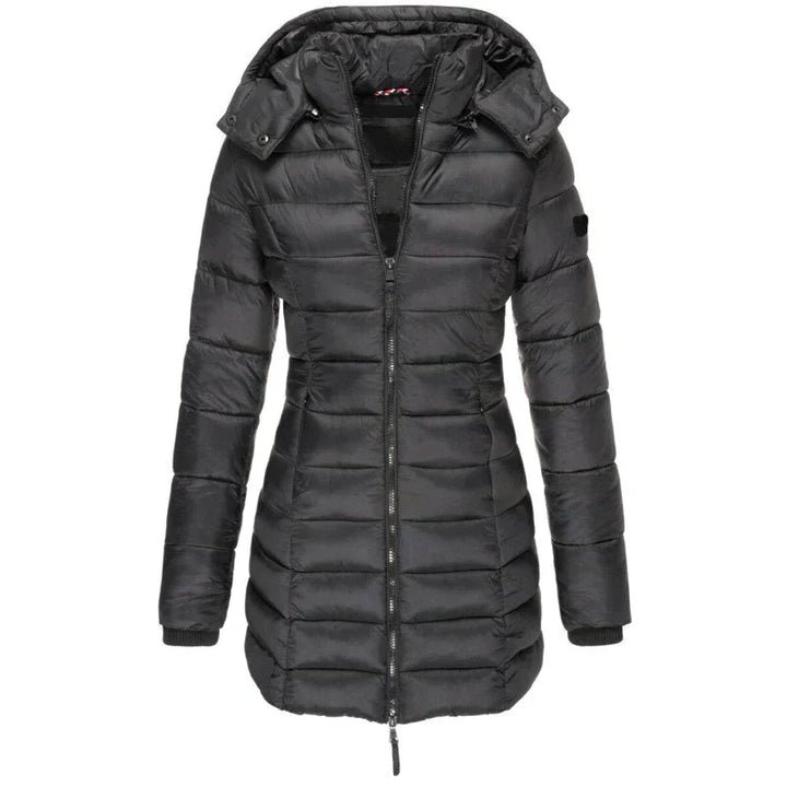 Vielseitige Damen Winter-Pufferjacke, gesteppt & wasserabweisend, perfekt für Freizeit und Outdoor.