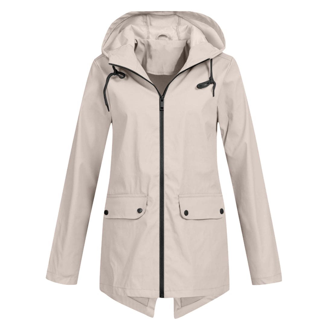 Damen wasserdichte Kapuzenjacke, stilvoll und bequem für Outdoor & Alltag.