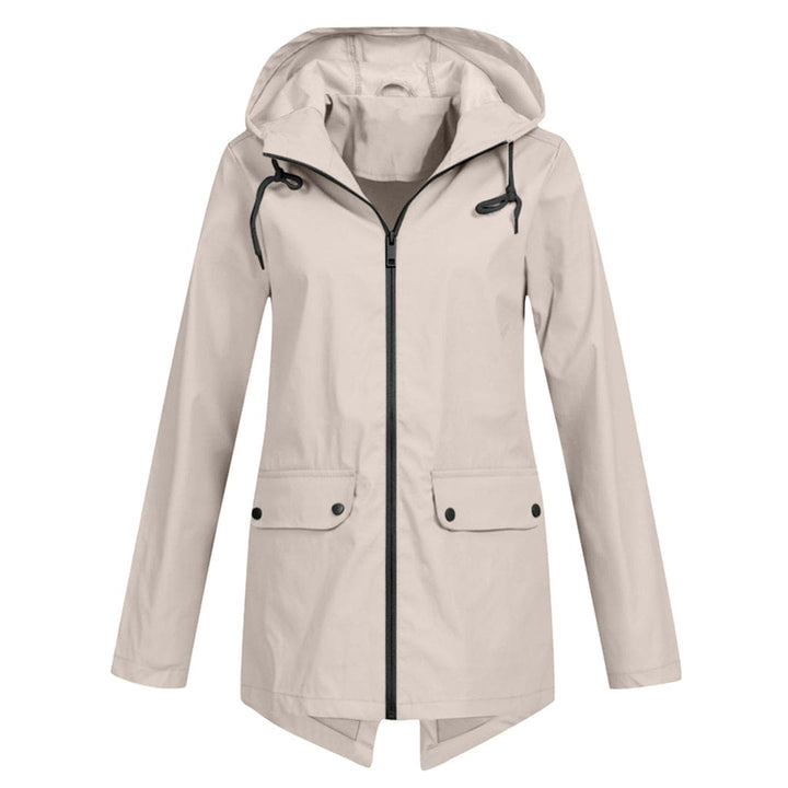 Damen wasserdichte Kapuzenjacke, stilvoll und bequem für Outdoor & Alltag.
