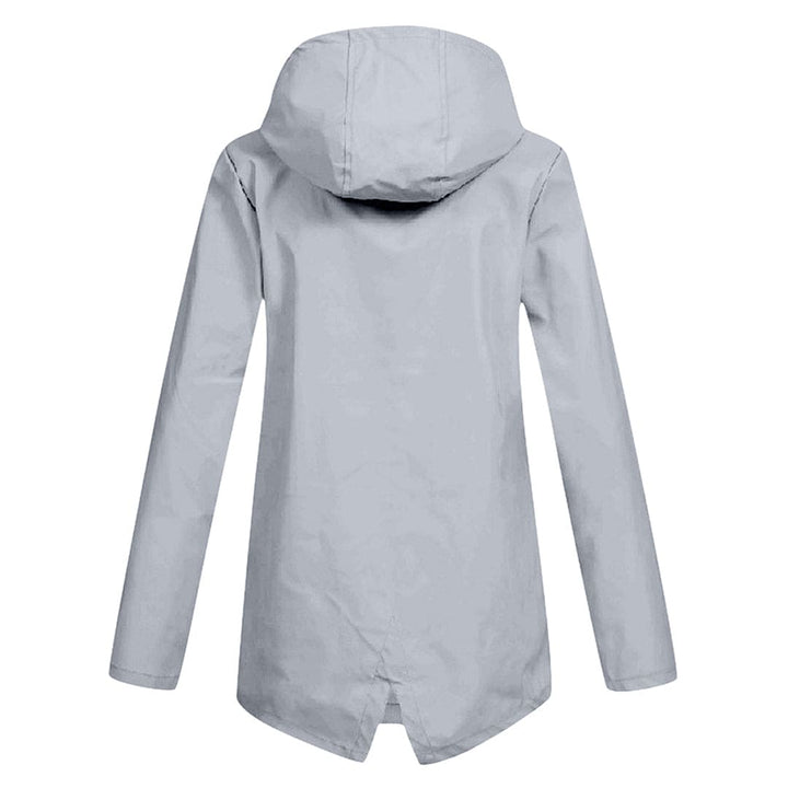Leichte Damen Kapuzenjacke, wasserdicht und praktisch für Freizeitaktivitäten.