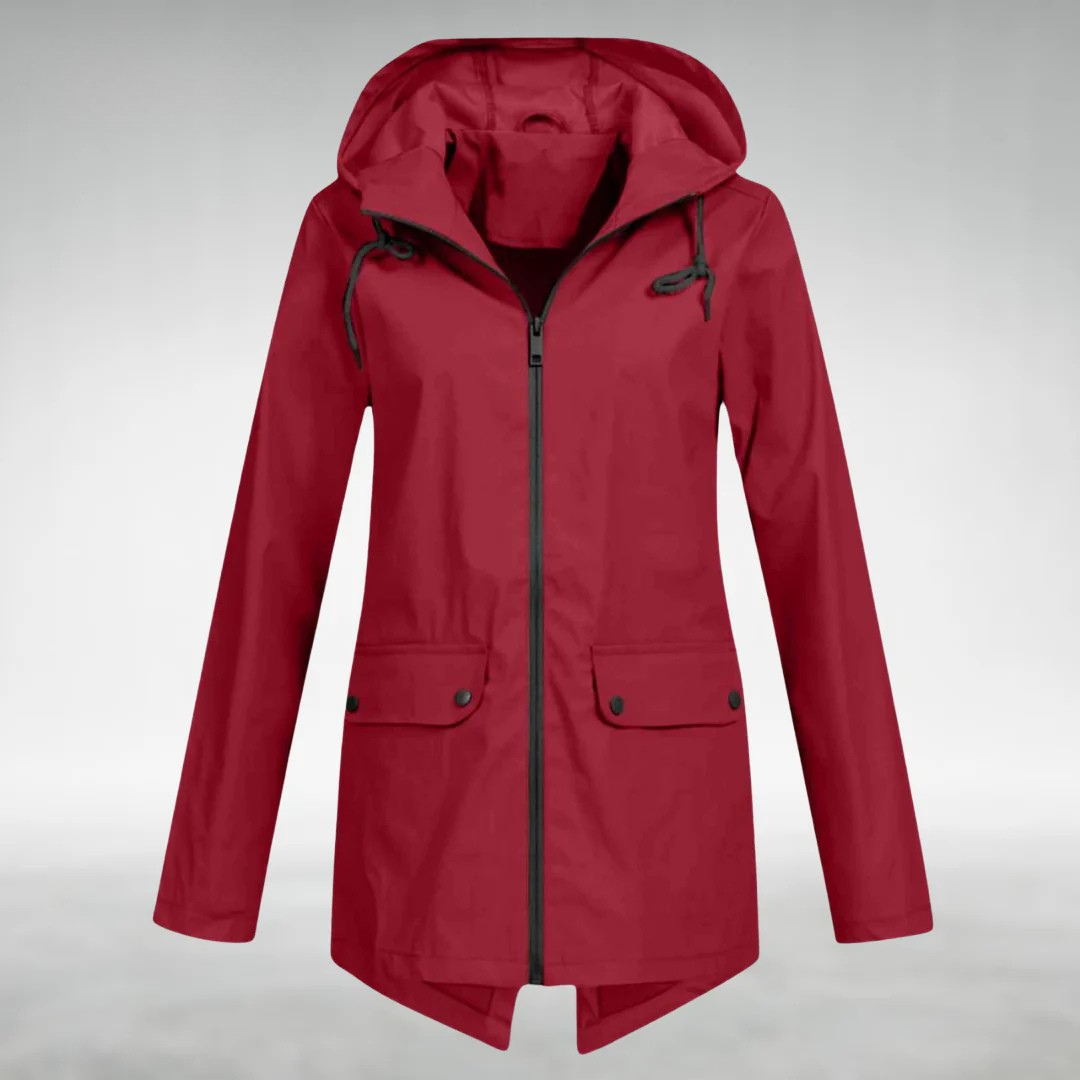 Leichte, wasserdichte Damen Übergangsjacke. Vielseitige Outdoor-Regenjacke für Freizeit & Sport bei jedem Wetter.