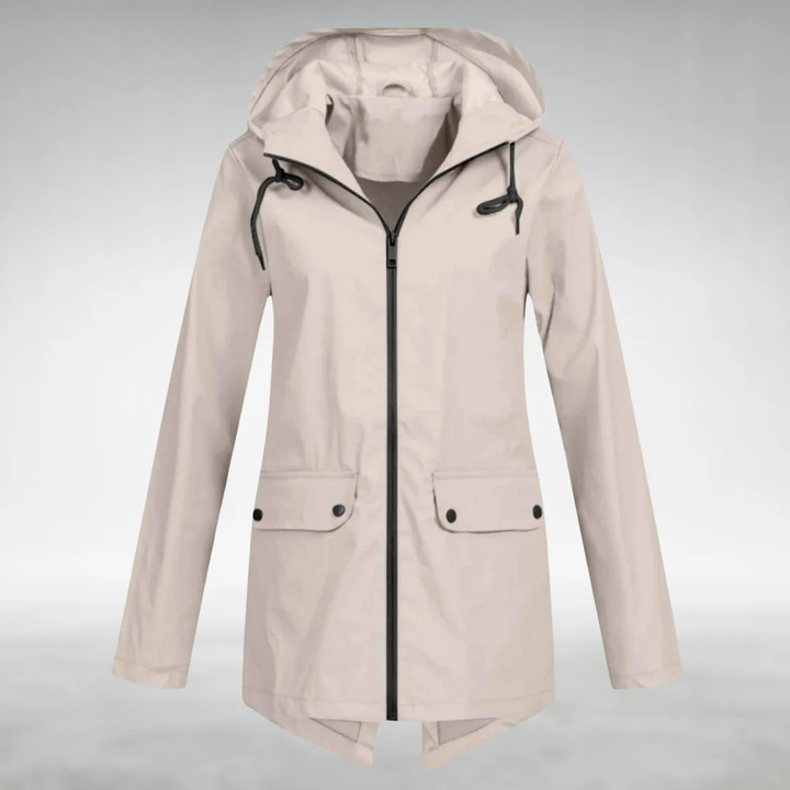 Robuste, wasserdichte Damen Outdoor Jacke. Atmungsaktive, winddichte Regenjacke mit schlankem Design für Komfort.
